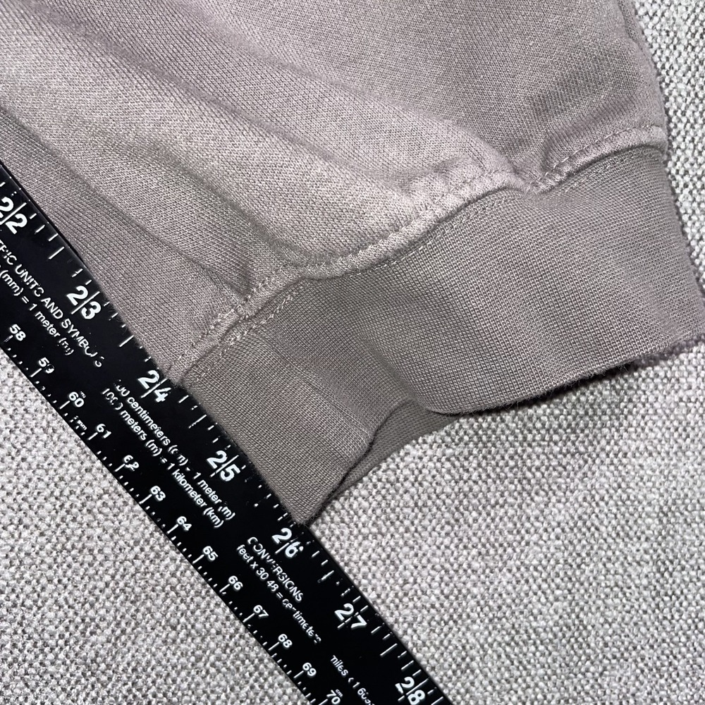 H&M Regular Fit Sweatpants Mens XS Brown Fleece Tapered Joggers Drawstring - Picture 7 of 12